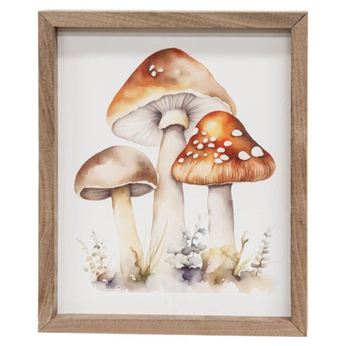 Mushroom Trio Framed Print
