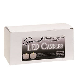 2/Set - Ridged White Timer Votives