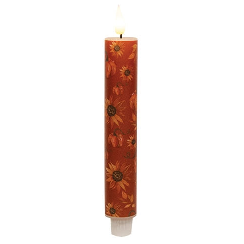 Shades of Autumn LED Taper - 8 In H
