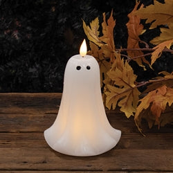 Wax Flickering Ghost Timer Candle