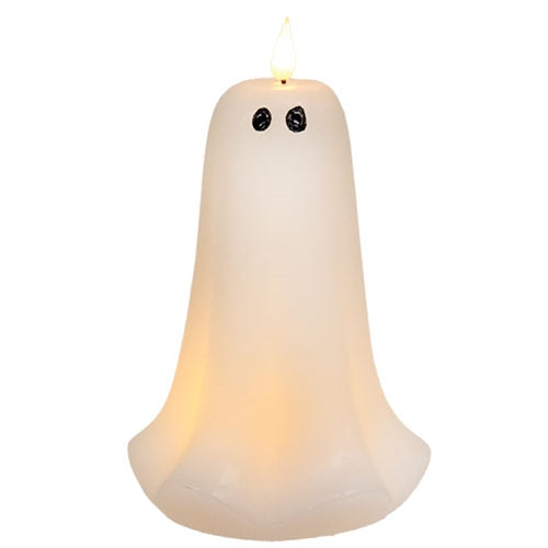 LED Ghost Timer Candle - 8.75"H