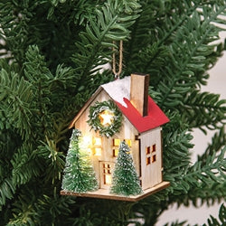 Snowy Woodland Light Up House Ornament