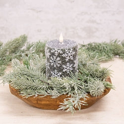 Midnight Snowflake Timer Pillar - 3x5