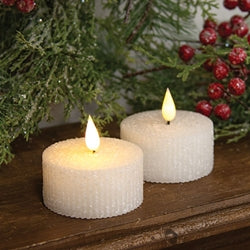 2/Set - Frosty Giant Timer Tealights