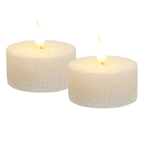 2/Set - Frosty Giant Timer Tealights