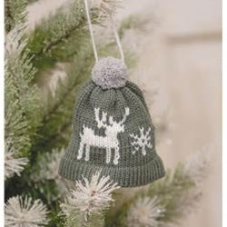 Gray Beanie Ornament