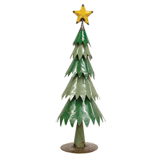 Vintage Metal Christmas Tree - 18"H