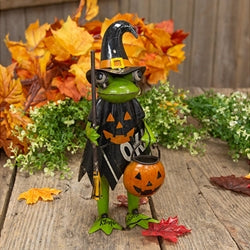 Recycled Metal Matilda Frog Witch