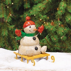 Recycled Metal Sledding Mr. McFlurry