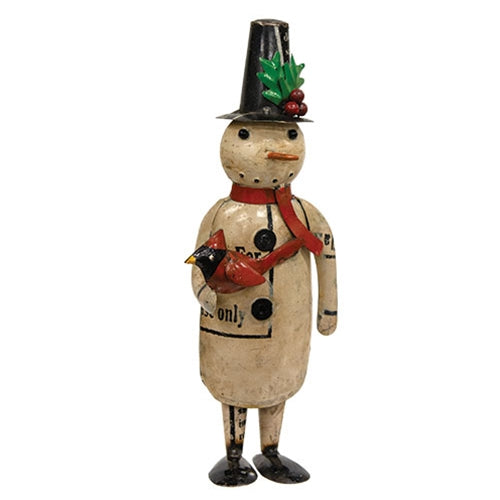 Recycled Metal Wes Snowman