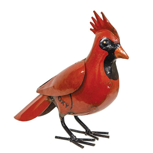 Recycled Metal Standing Cardinal - 6.5"H