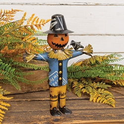 Recycled Metal Scarecrow Sid
