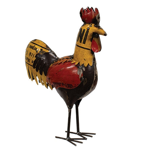 Vintage Metal Standing Rooster