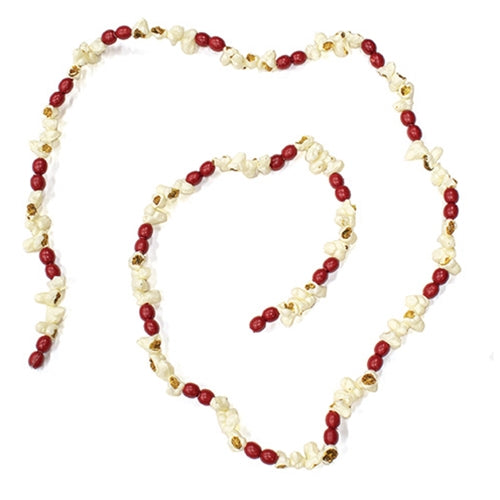 Popcorn & Cranberry Garland - 6 Ft.
