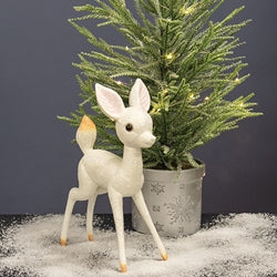 Sugar Plum Glittered Fawn - 11.75"H