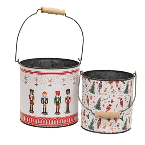 2/Set - Nutcrackers on Parade Buckets
