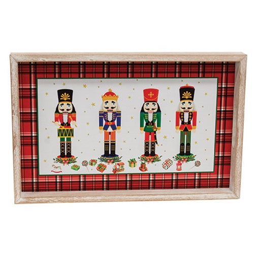 Nutcrackers on Parade Wooden Tray