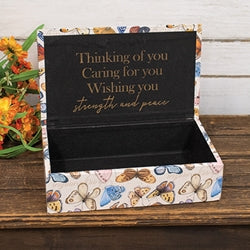 Thinking Of You Butterflies Inspirational Box
