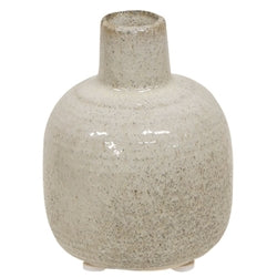 Large White Narrow Neck Porcelain Jar
