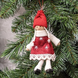 Girl with Red Dress Ornament