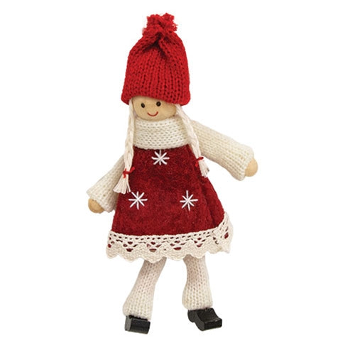 Girl with Red Dress Ornament