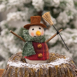 Snowman Felted Ornament