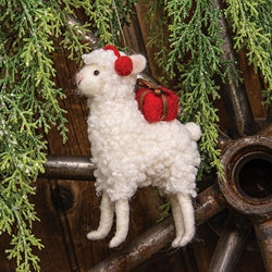 Fa-La-La Llama with Gift Felted Ornament