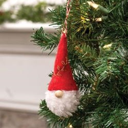 Jingle Bell Red Gnome Felted Ornament