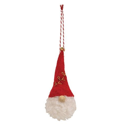 Jingle Bell Red Gnome Felted Ornament