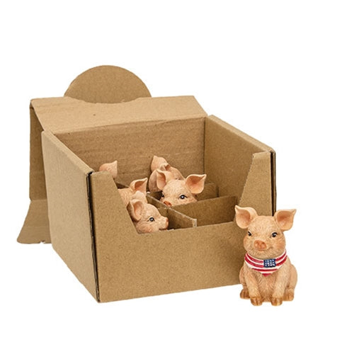 6/Set - Resin Americana Piggy Sitters