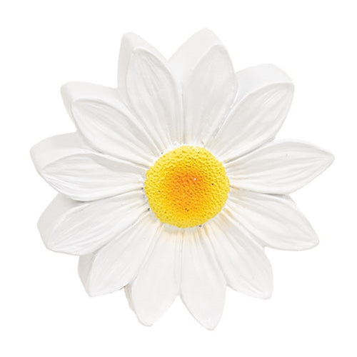 Chunky Resin White Daisy Sitter - 4.5"