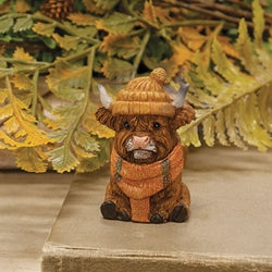 6/Set - Resin Chilly Highland Cows