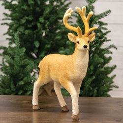 Felted Standing Deer - 16.5"H