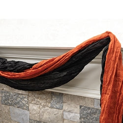 Black & Orange Cheesecloth Bunting - 50x108