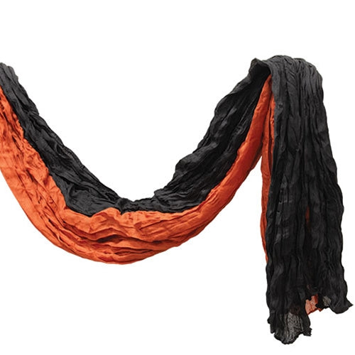 Black & Orange Cheesecloth Bunting - 50x108