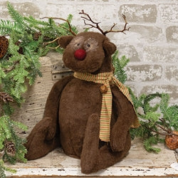 Stuffed Sitting Woodland Rudy Reindeer