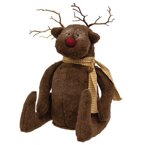 Stuffed Sitting Woodland Rudy Reindeer