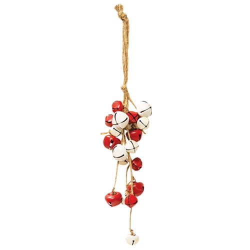 *Sm Red/Wht Bell Ornament