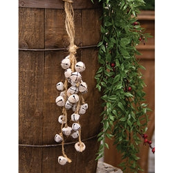 *Lg Rusty White Bell Ornament