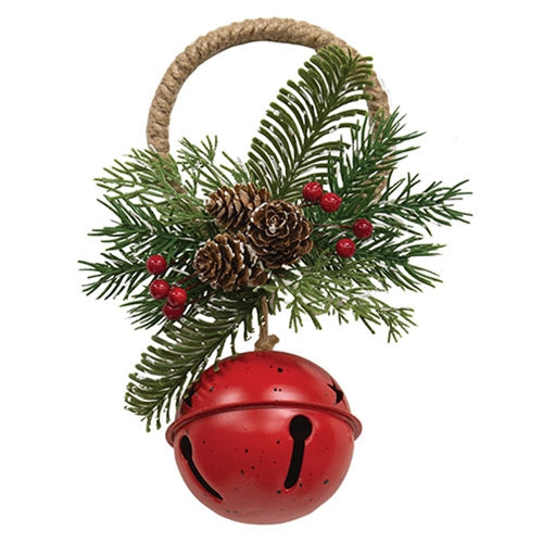 Red Christmas Bell Door Hanger