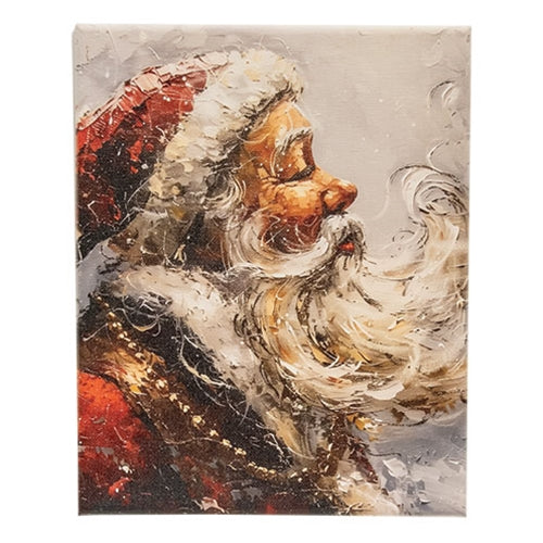 Windy Santa Portrait Canvas - 8" x 10"