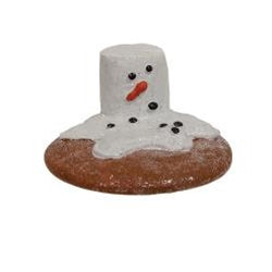 Resin Melting Marshmallow Snowman Cookie 3 Asstd.