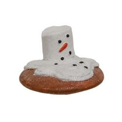 Resin Melting Marshmallow Snowman Cookie 3 Asstd.