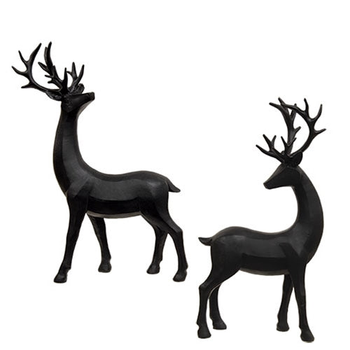 Black Resin Deer 2 Asstd.