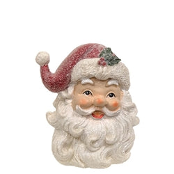 2/Set - Resin Glitter Retro Santa Head Sitters