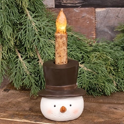 Resin Top Hat Snowhead Taper Holder - 3-3/4 In H