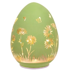 Spinning Glass LED Spring Egg - 2 Asstd.