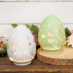 Spinning Glass LED Spring Egg - 2 Asstd.