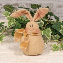 Mini Roly Poly Sitting Bunny Doll - 8"H