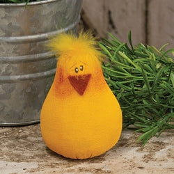 Mini Roly Poly Sitting Chick Doll - 4"H